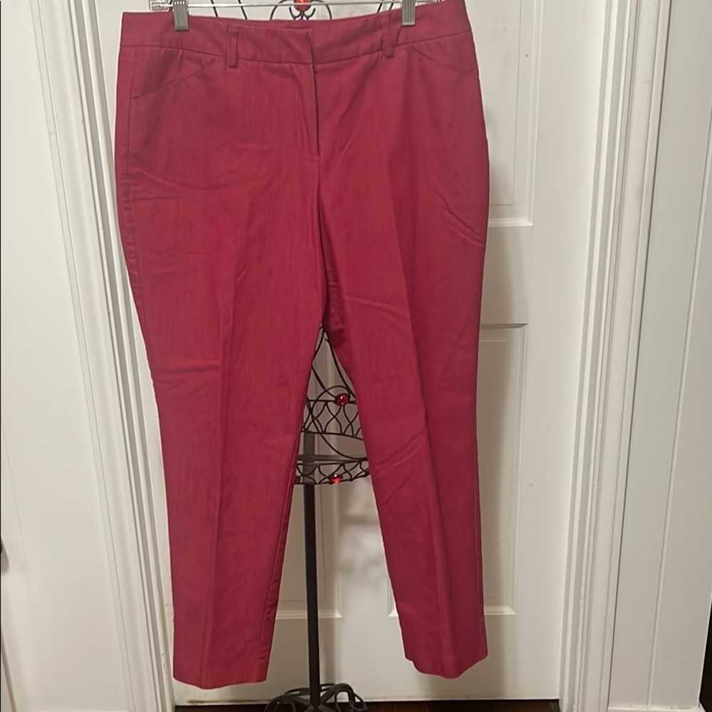 🥰🥰🥰3 for 12🥰🥰🥰Larry Levine Vibrant Red Trousers-14